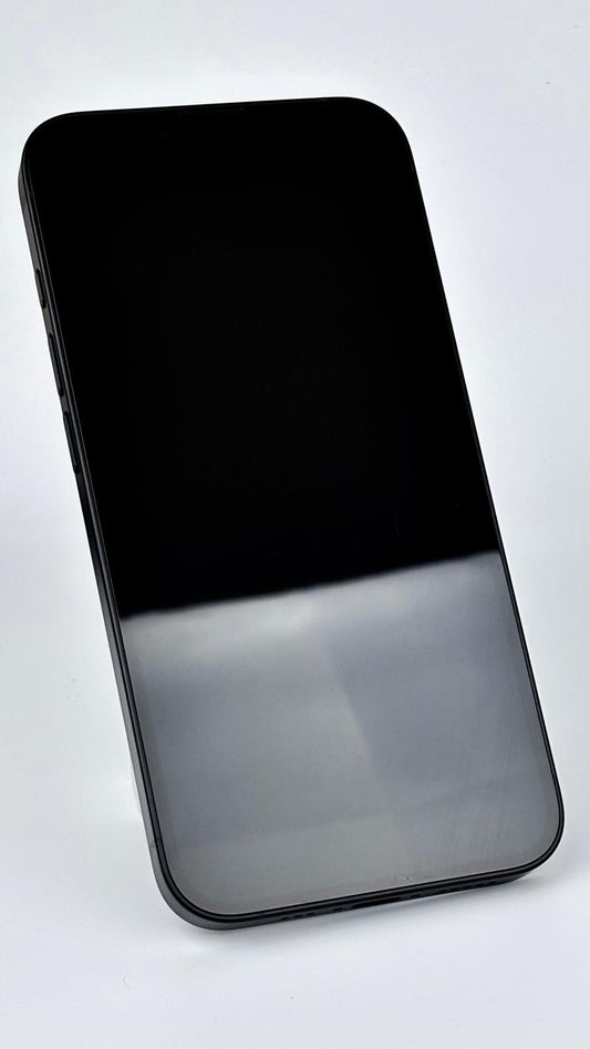 iPhone 16e in Black, front, screen off