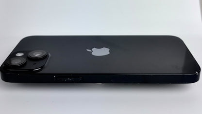 iPhone 14 in Midnight, side edge