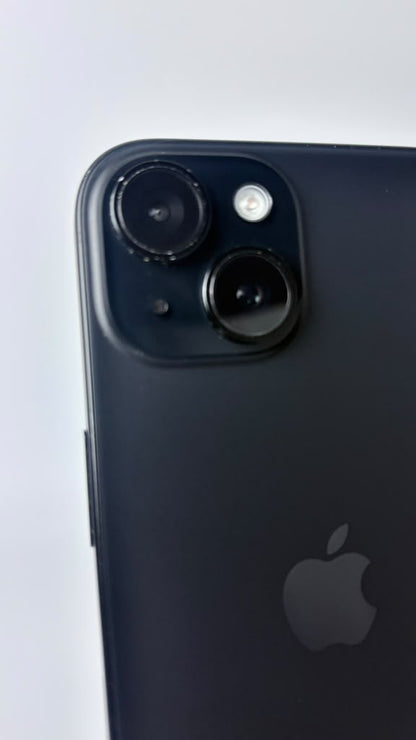 iPhone 15 in Black, rear camera close-up