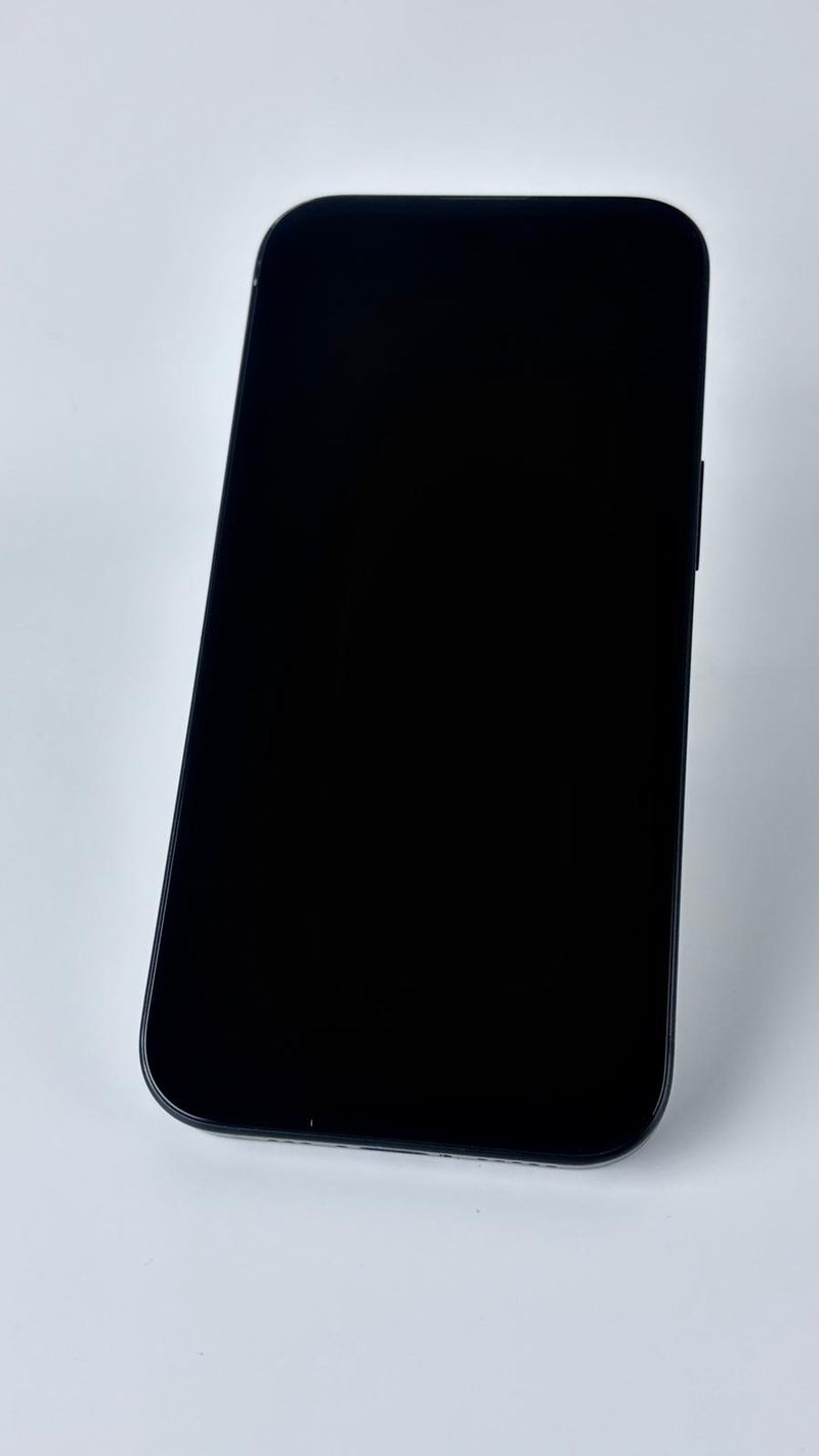 iPhone 15 in Black, front, screen off